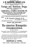 Ad: G. W. Carpenter, Homeopathic Pharmacopoeia.