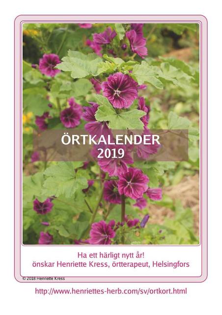 Kalender 2019: Framsida.