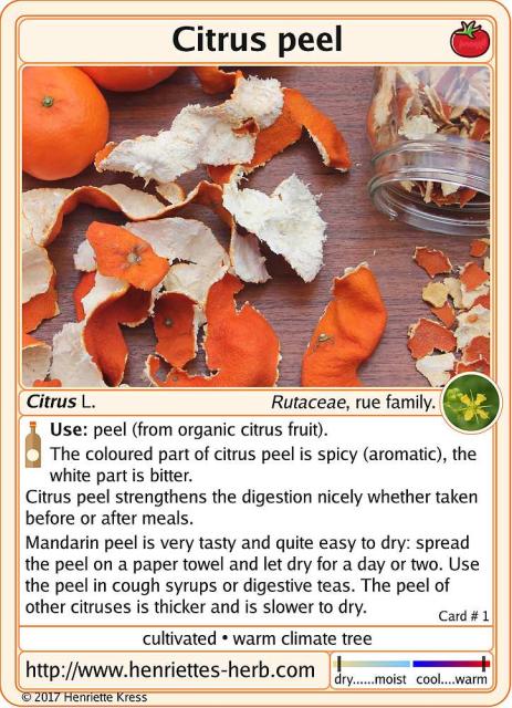 Herbcard 01.2017: Citrus Peel.