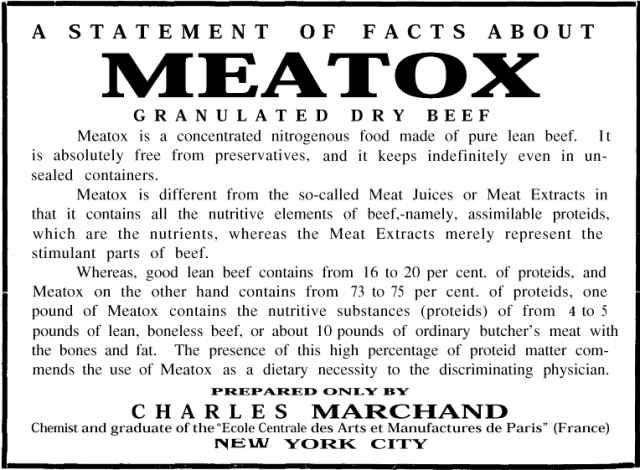 Ad: Meatox dry beef.