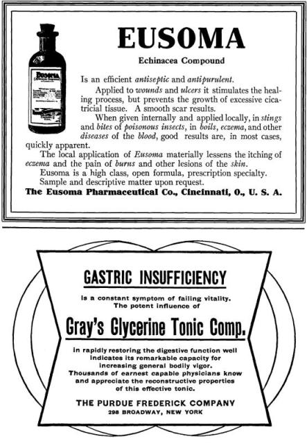 Ad: Eusoma, Glycerine tonic.