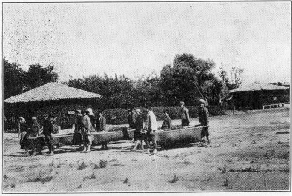 Primitive methods of transferring licorice.