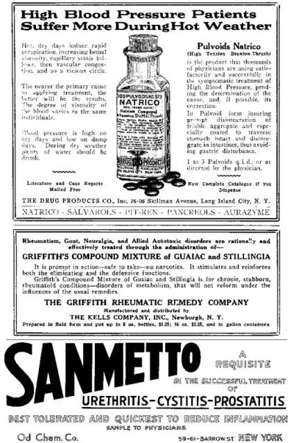 Vol. 19, No. 4, Ad: Natrico, Guaiac and Stillingia...