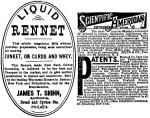 Ad: Liquid Rennet, Scientific American.