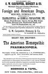 Ad: G. W. Carpenter, Homeopathic Pharmacopoeia.