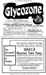 Ad: Glycozone, Glycerine Tonic.