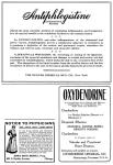 Ad: Antiphlogistine, Oxydendrine, Anna Ross Sanita...