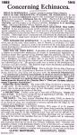 Vol. 7, No. 2, Ad: Concerning Echinacea.